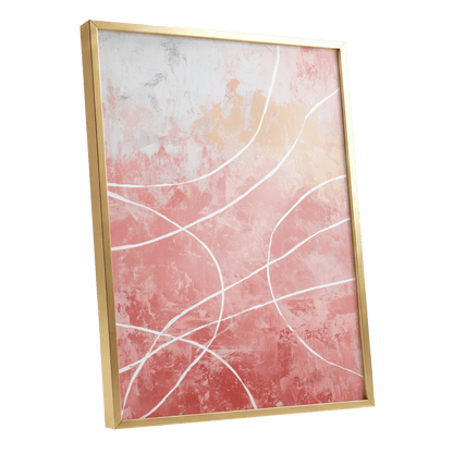 Blush Flow Line Abstract