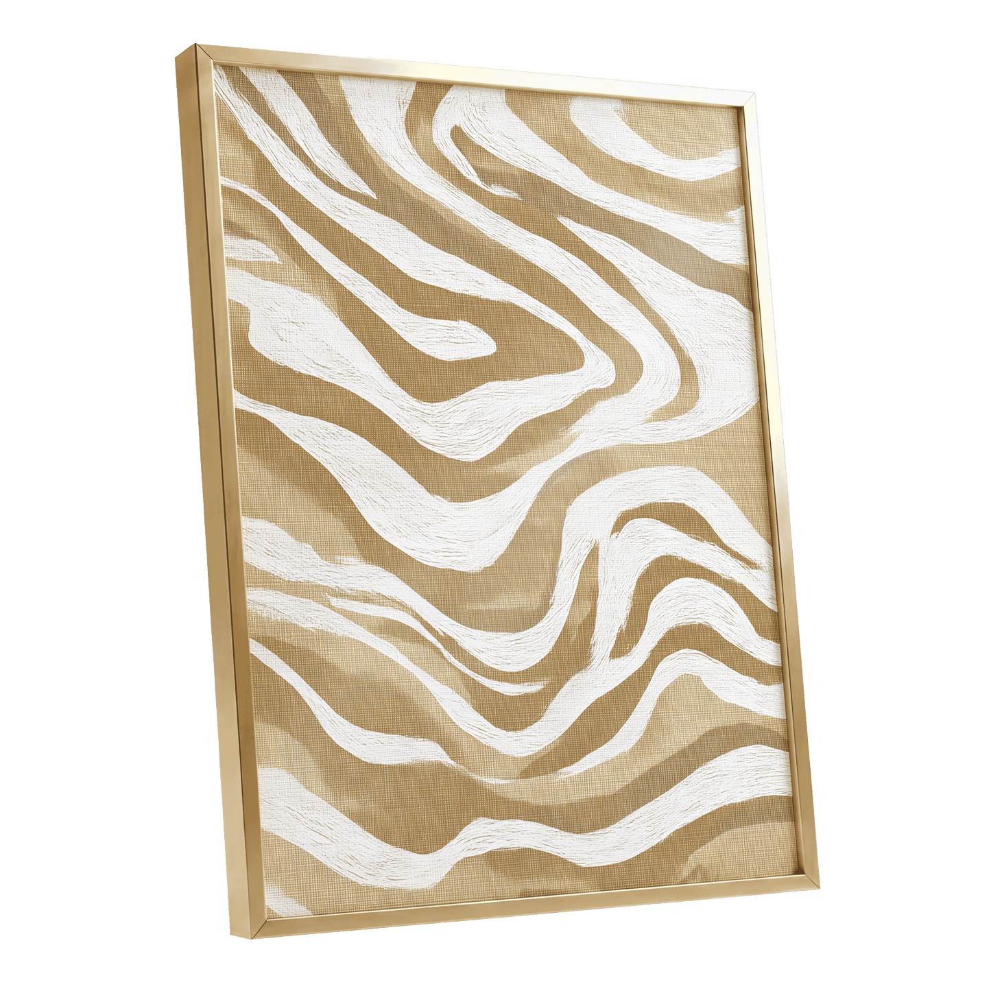 Ochre Flow Abstract
