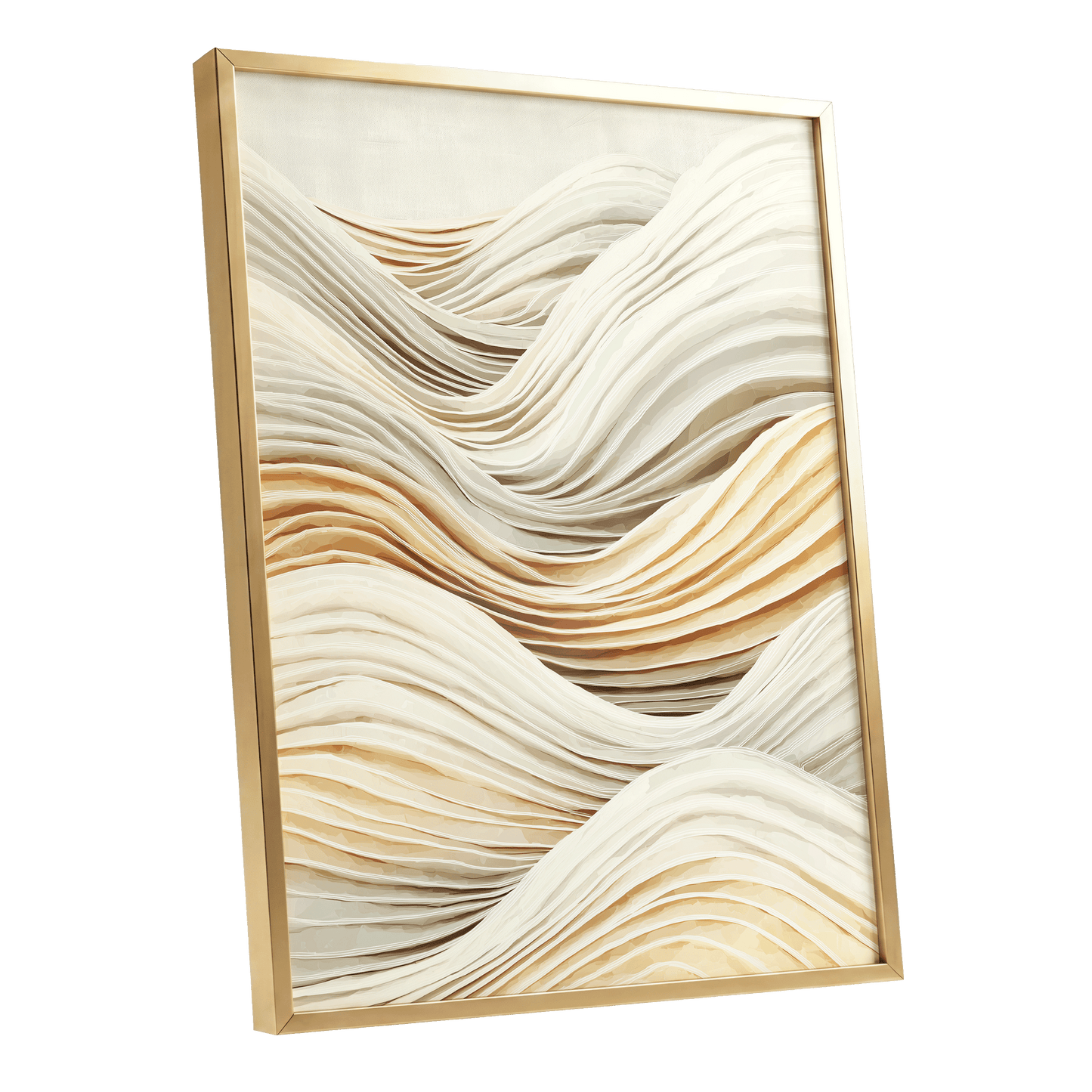 Ivory Layered Waves