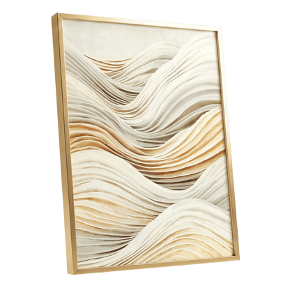 Ivory Layered Waves
