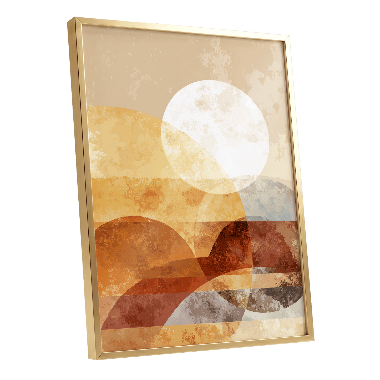 Amber Geometric Sunrise