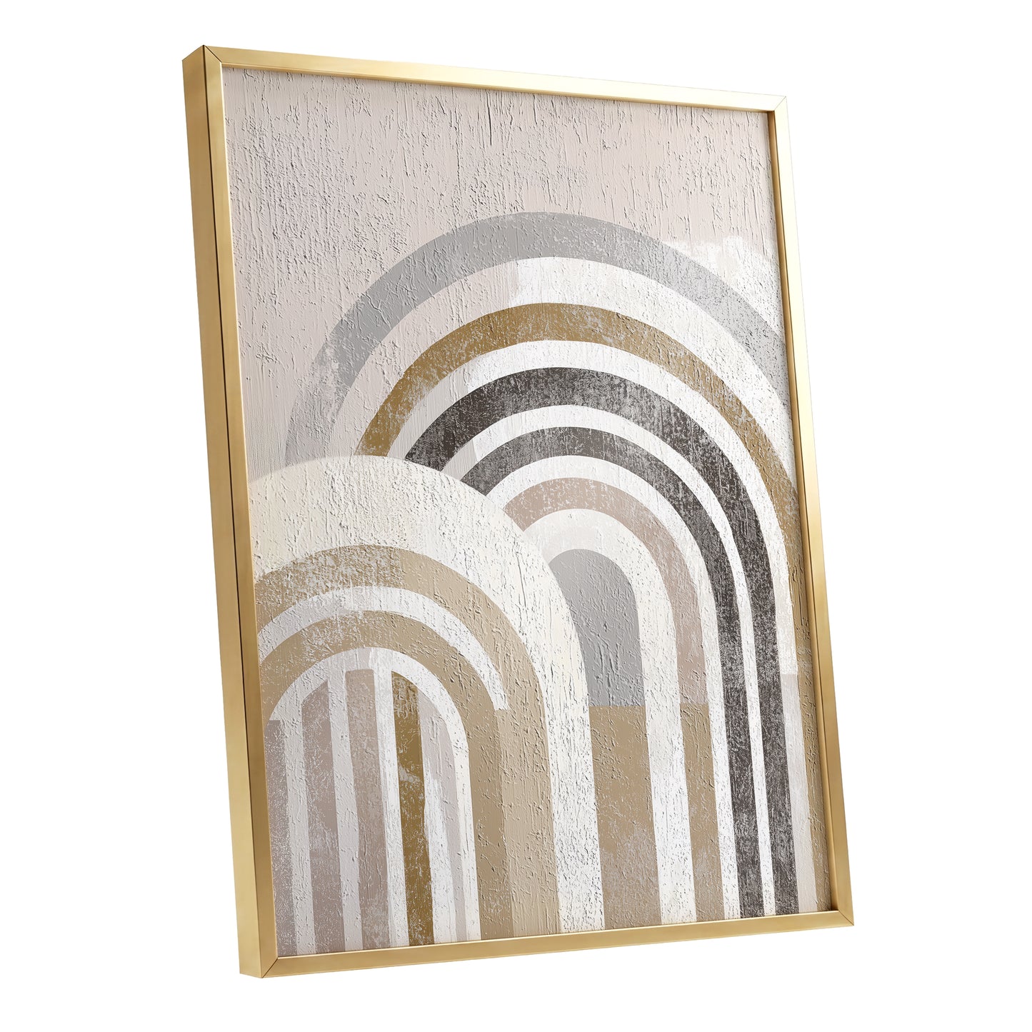 Neutral Textured Rainbow Arch Wall Art