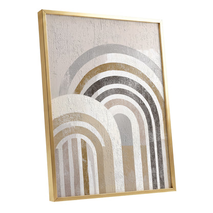 Neutral Textured Rainbow Arch Wall Art