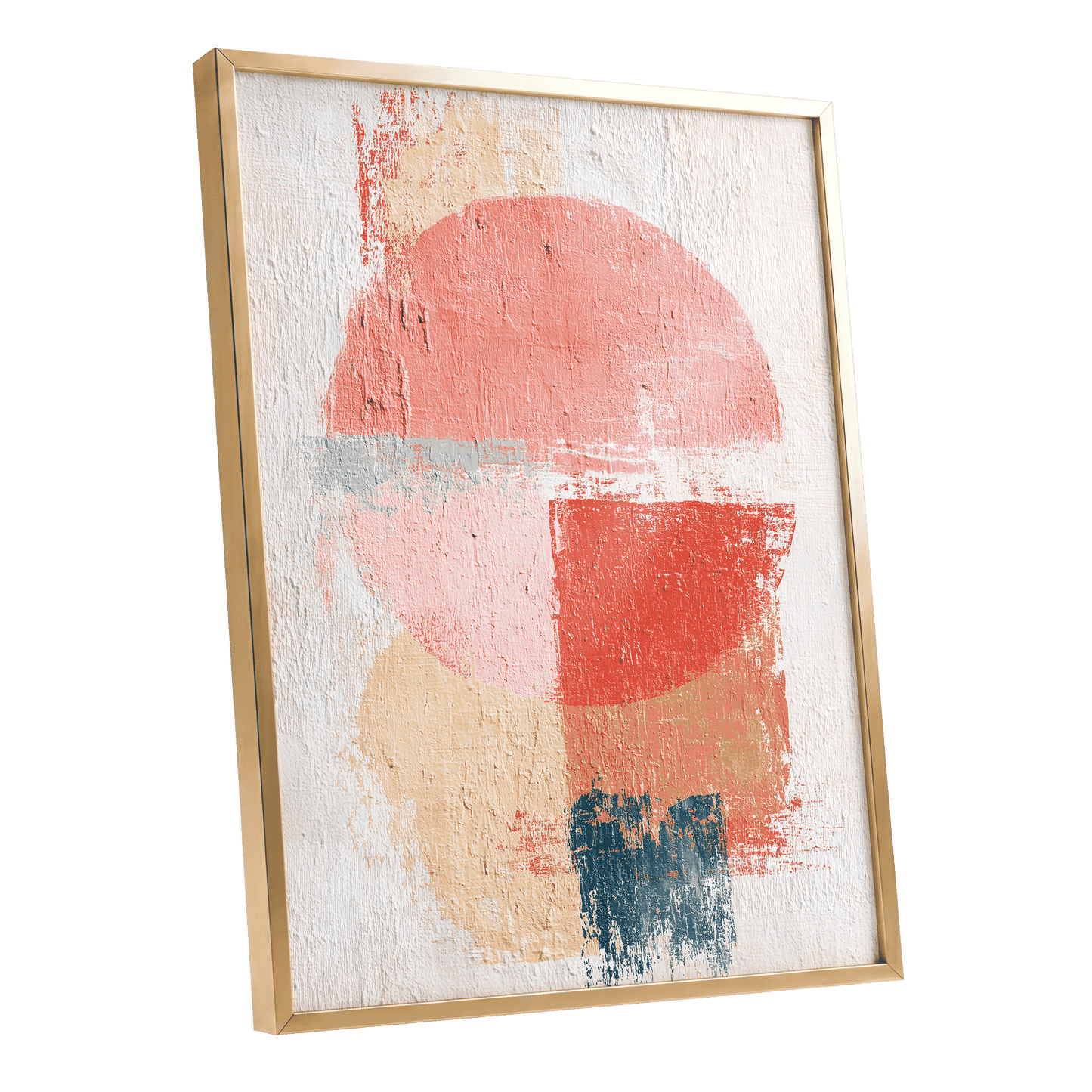 Coral Abstract Balance