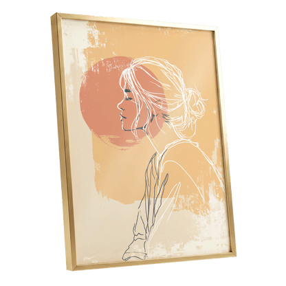 Sunlit Profile Line Art