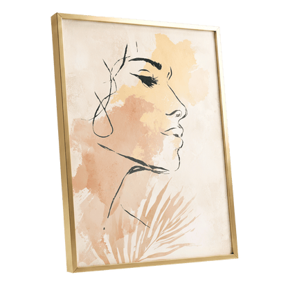 Pastel Feminine Line Art