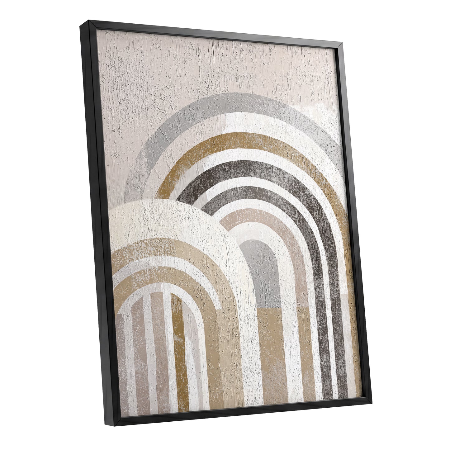 Neutral Textured Rainbow Arch Wall Art