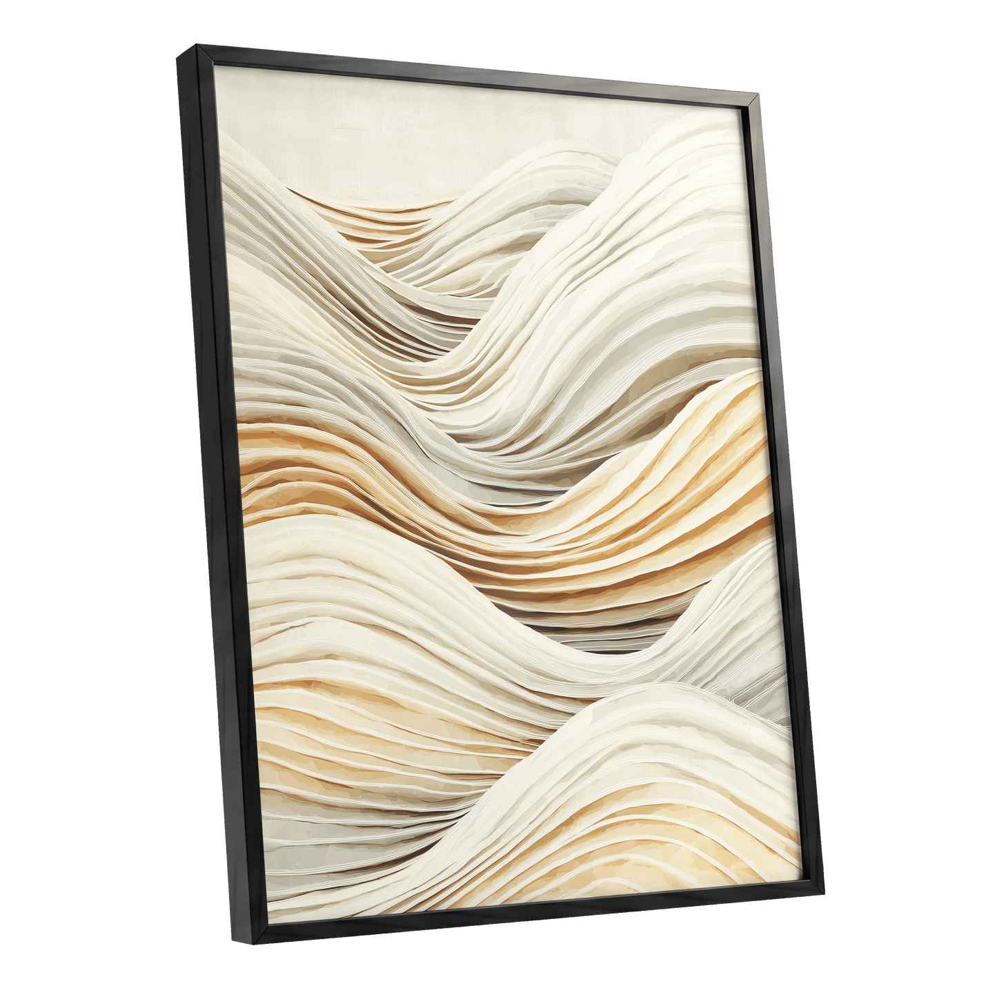 Ivory Layered Waves