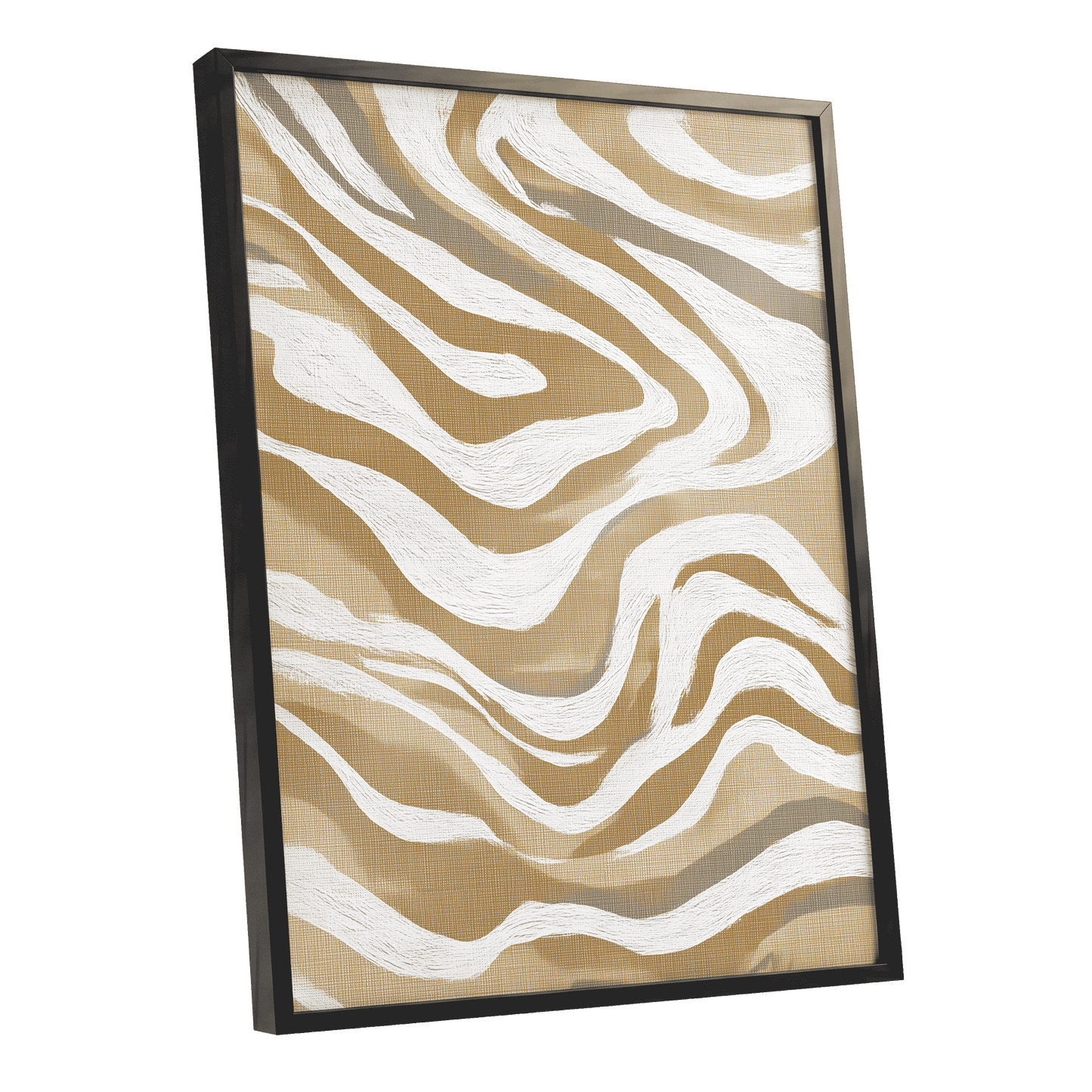 Ochre Flow Abstract