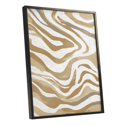 Ochre Flow Abstract