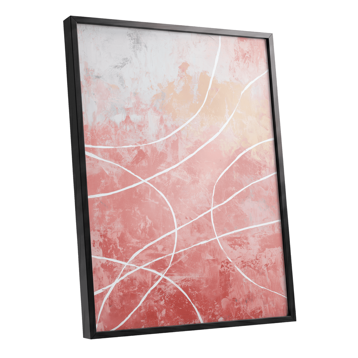 Blush Flow Line Abstract