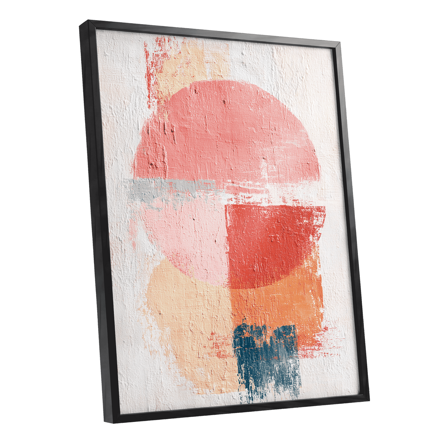 Coral Abstract Balance
