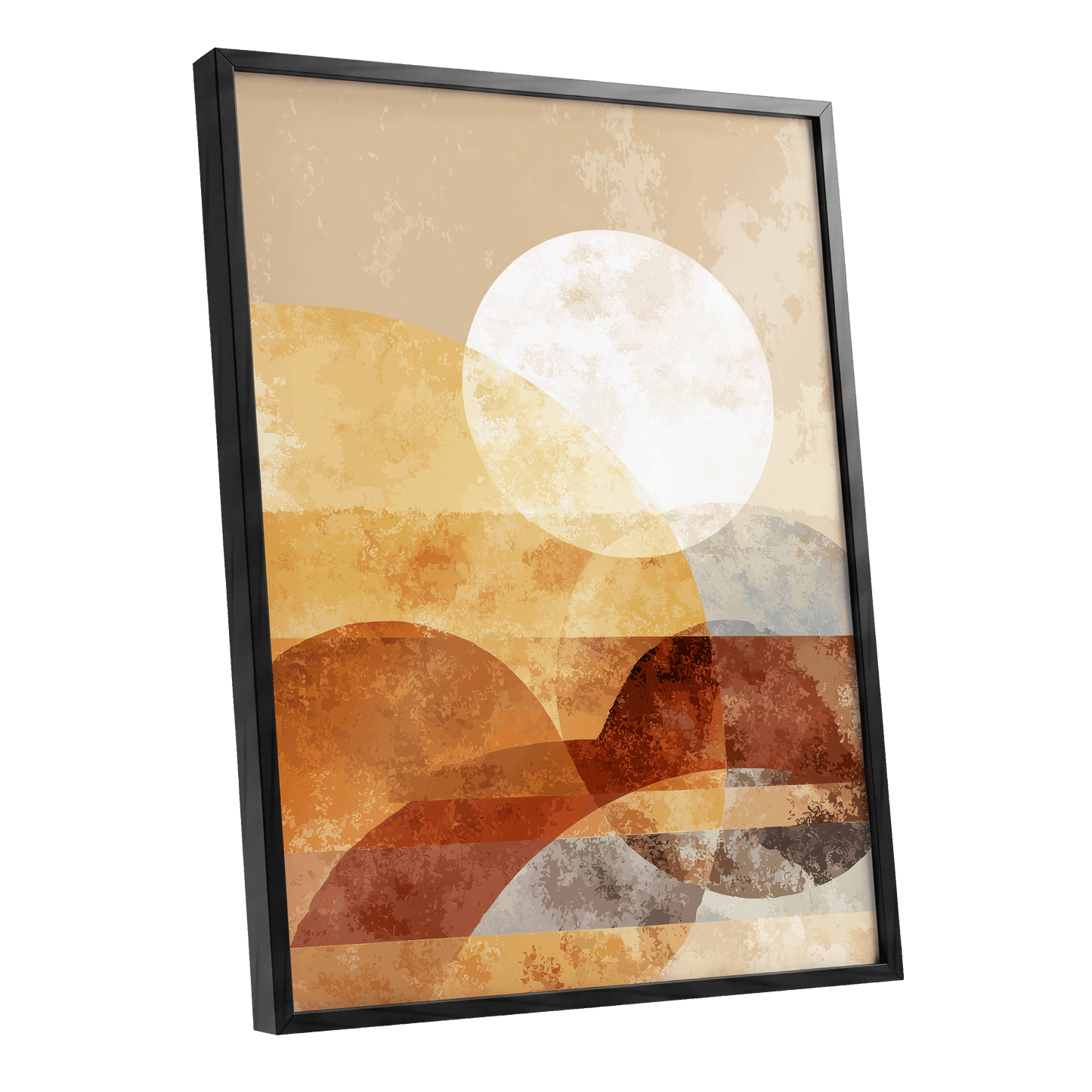 Amber Geometric Sunrise