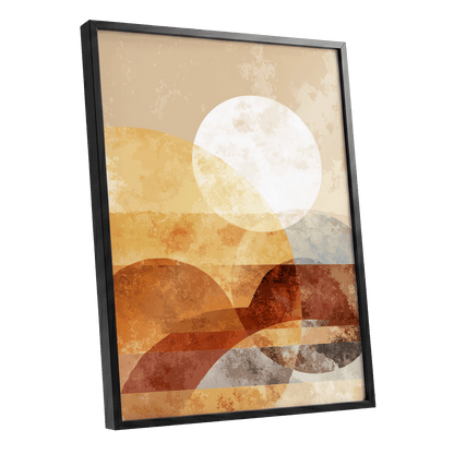 Amber Geometric Sunrise