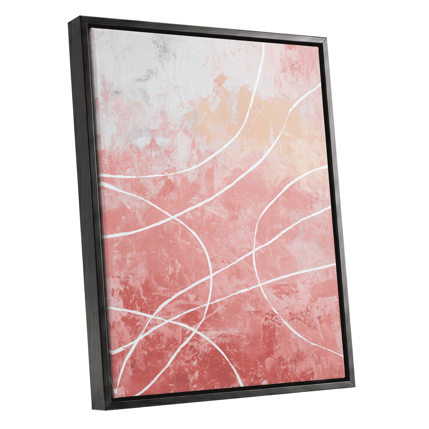 Blush Flow Line Abstract