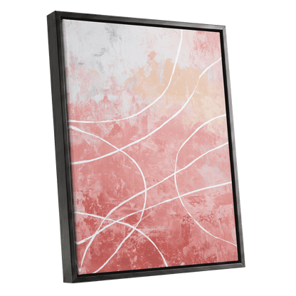 Blush Flow Line Abstract