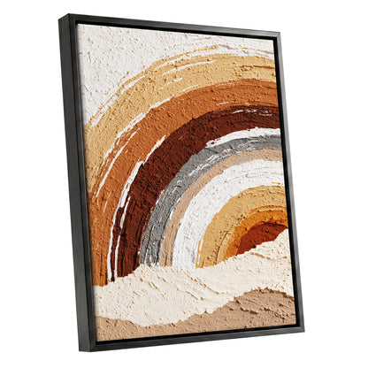 Terracotta Ochre Textured Rainbow Arch Wall Art