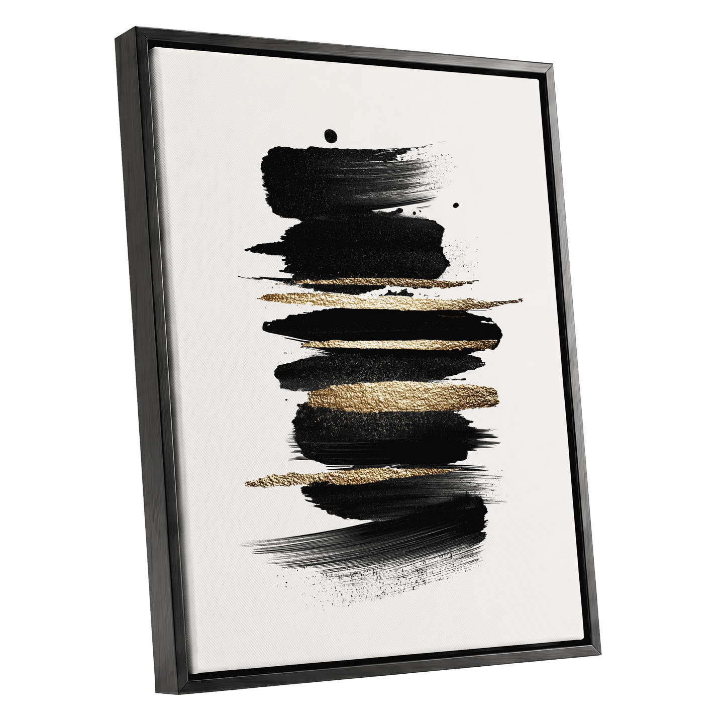 Black Gold Brushstrokes