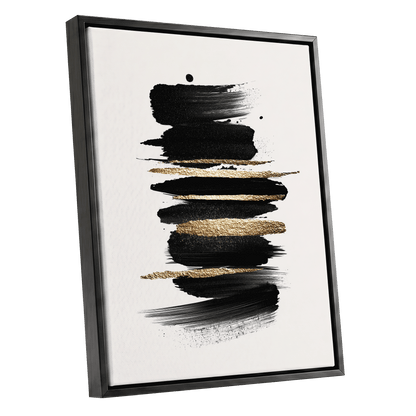 Black Gold Brushstrokes