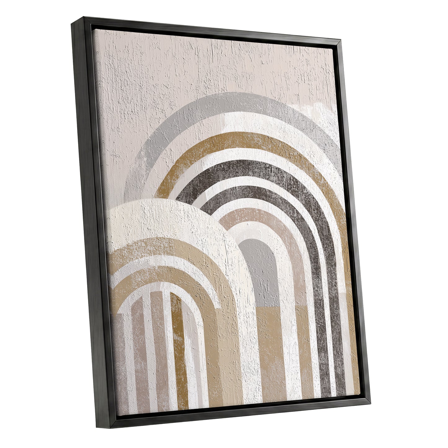 Neutral Textured Rainbow Arch Wall Art