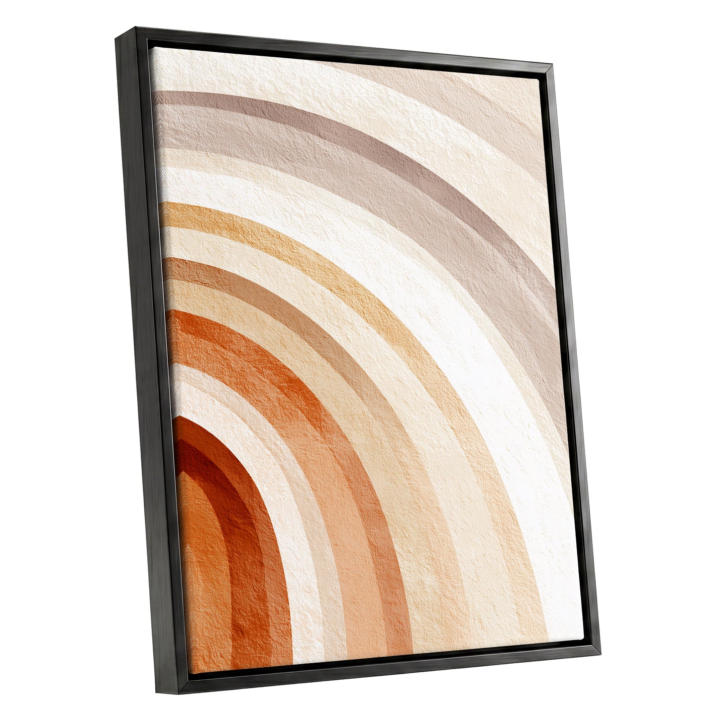 Terracotta Beige Minimal Rainbow Arch Wall Art