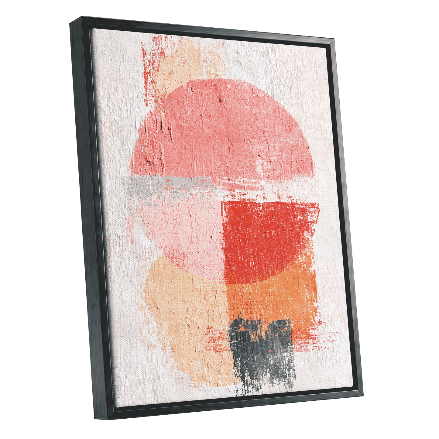 Coral Abstract Balance