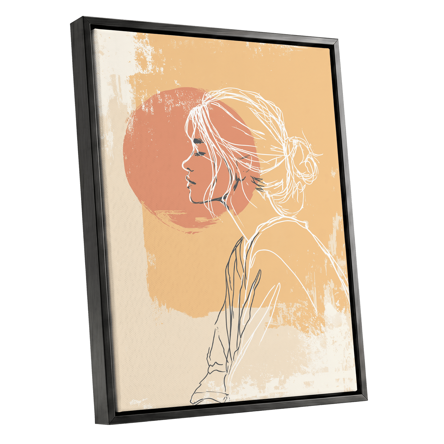 Sunlit Profile Line Art