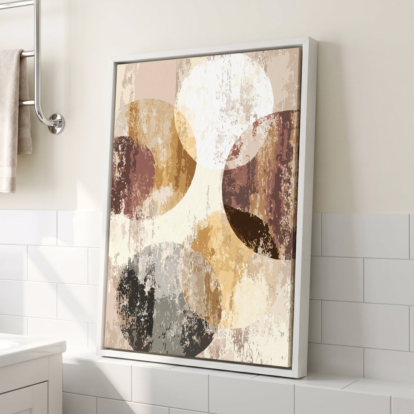 Neutral Terracotta Abstract Wall Art