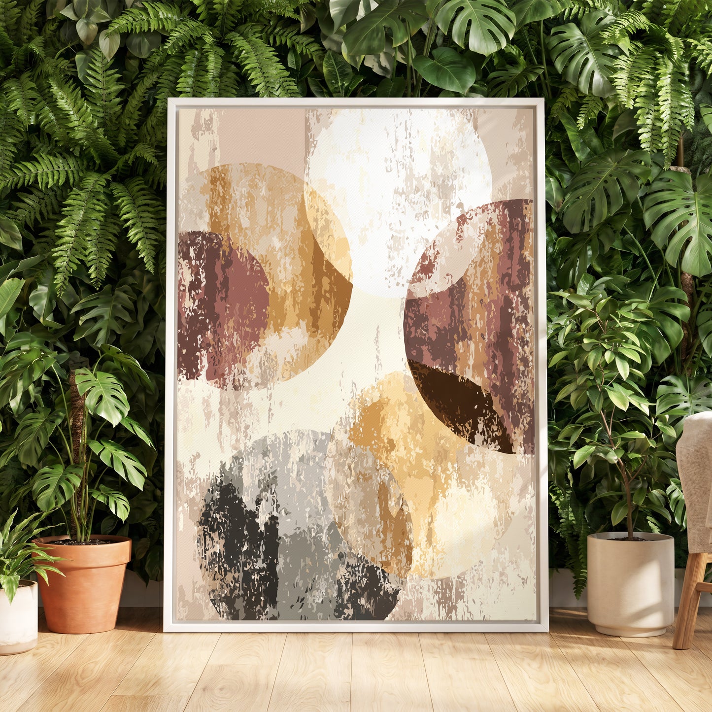 Neutral Terracotta Abstract Wall Art