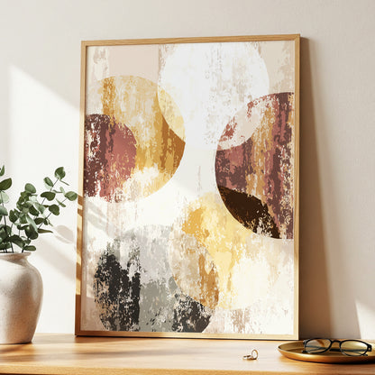 Neutral Terracotta Abstract Wall Art