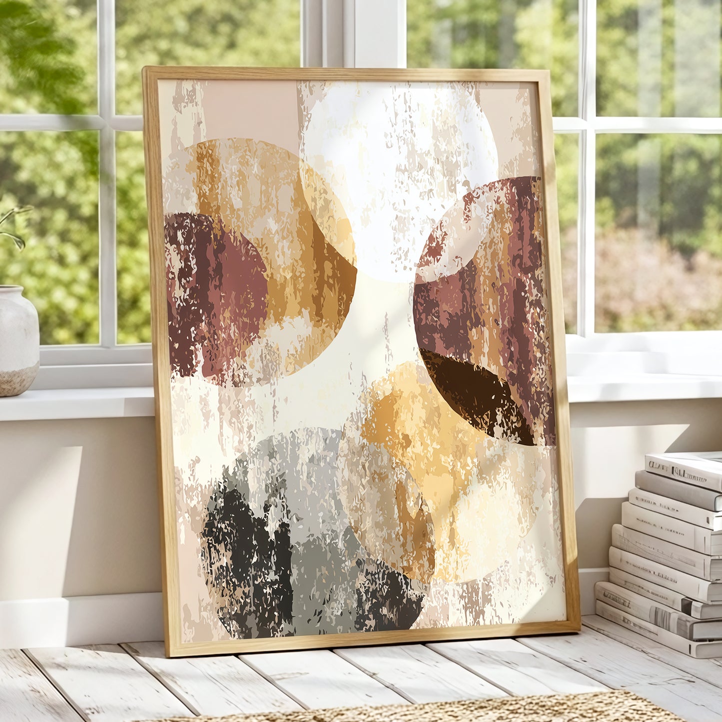 Neutral Terracotta Abstract Wall Art
