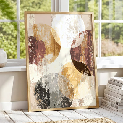 Neutral Terracotta Abstract Wall Art