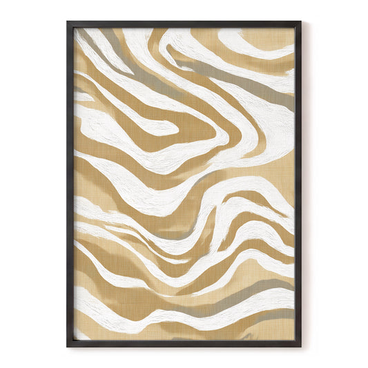 Ochre Flow Abstract