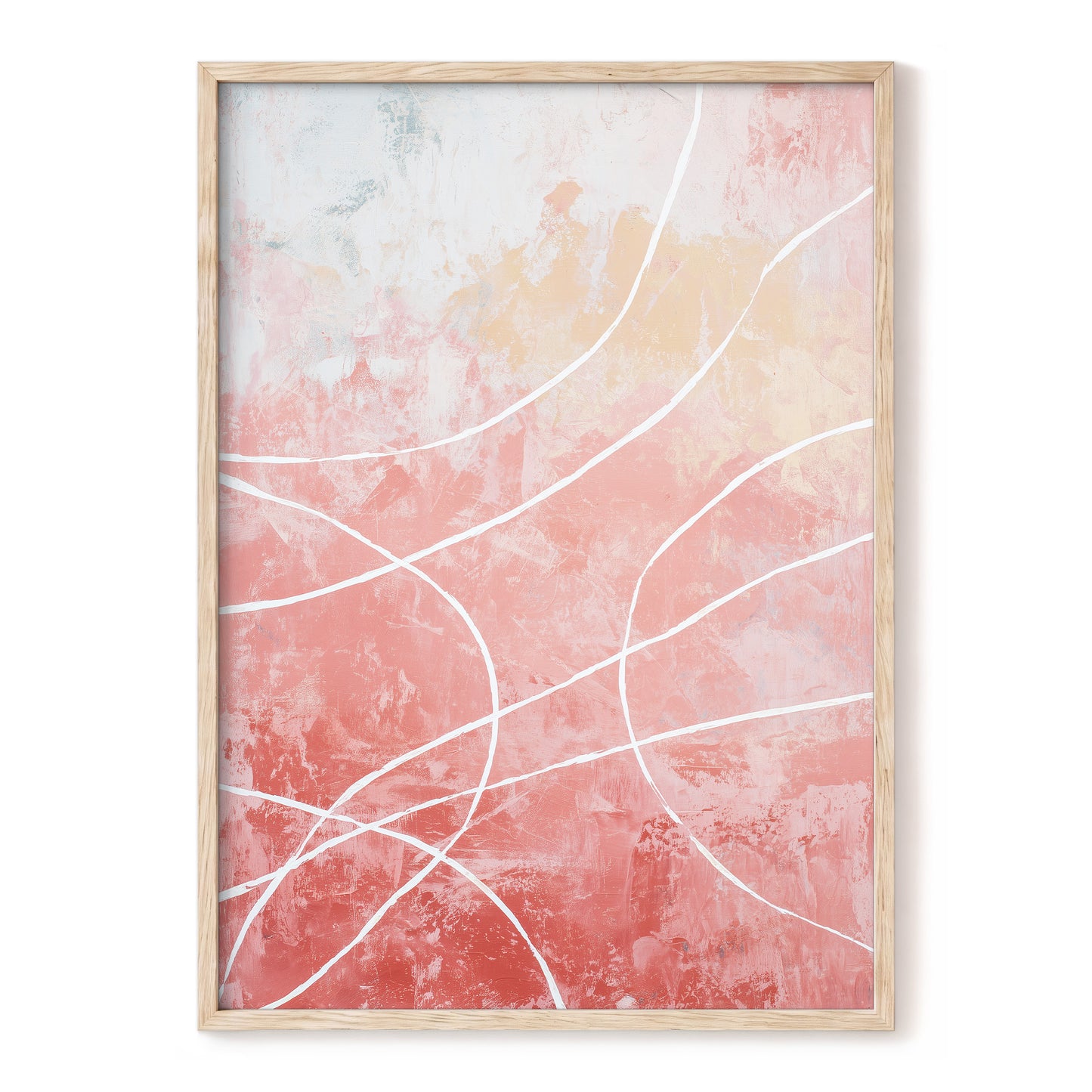 Blush Flow Line Abstract