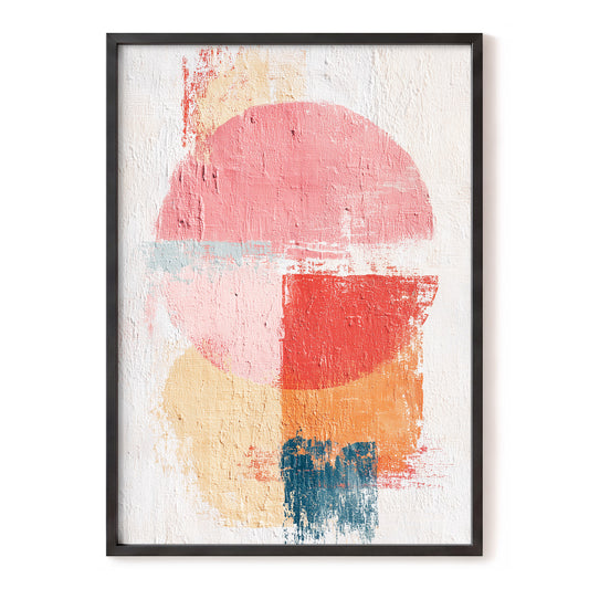 Coral Abstract Balance