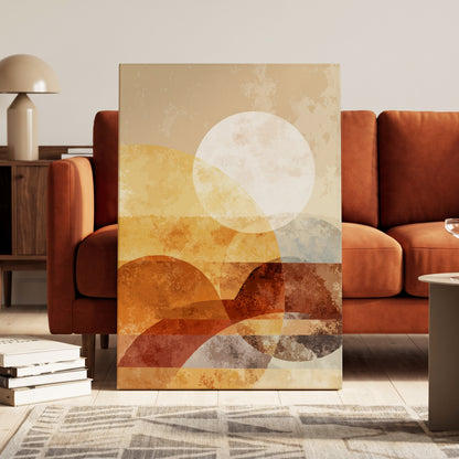 Amber Geometric Sunrise