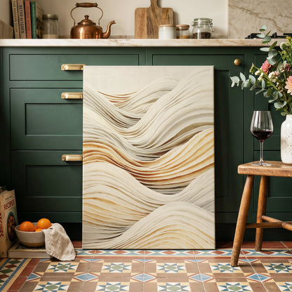 Ivory Layered Waves