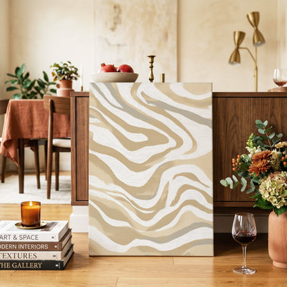 Ochre Flow Abstract
