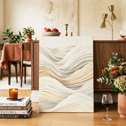 Ivory Layered Waves