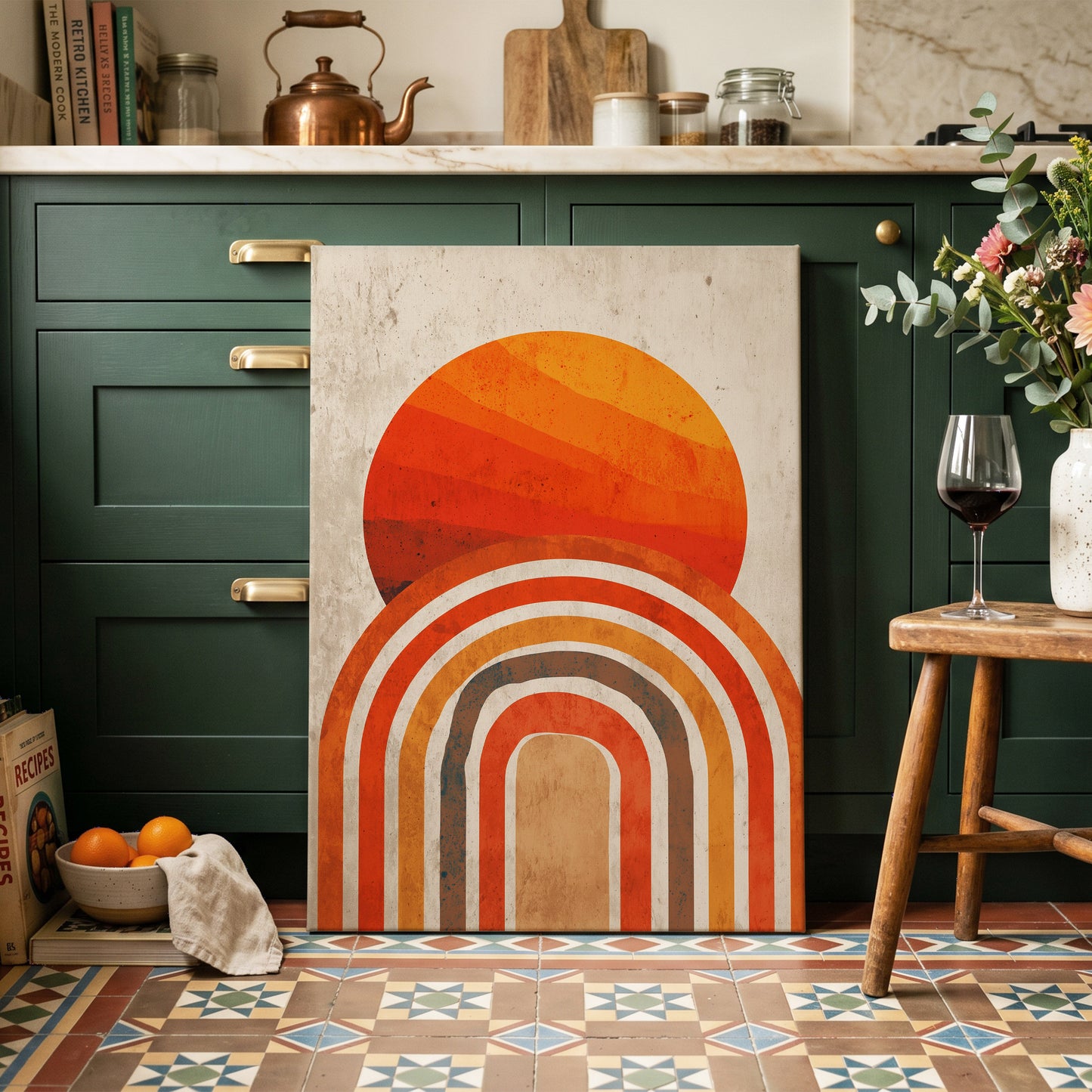 Retro Sunset Arches