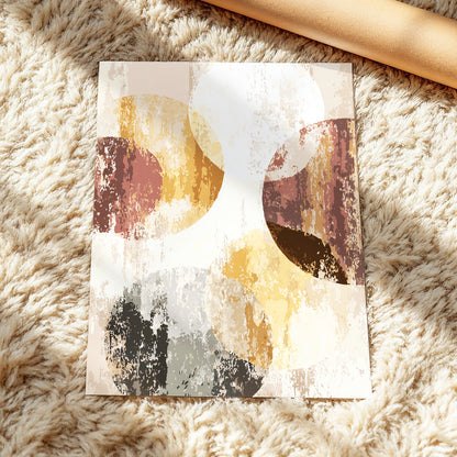 Neutral Terracotta Abstract Wall Art