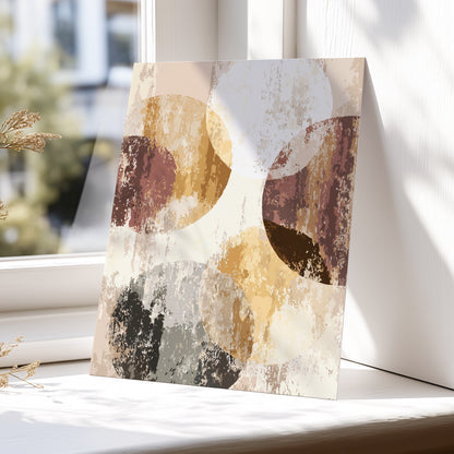 Neutral Terracotta Abstract Wall Art