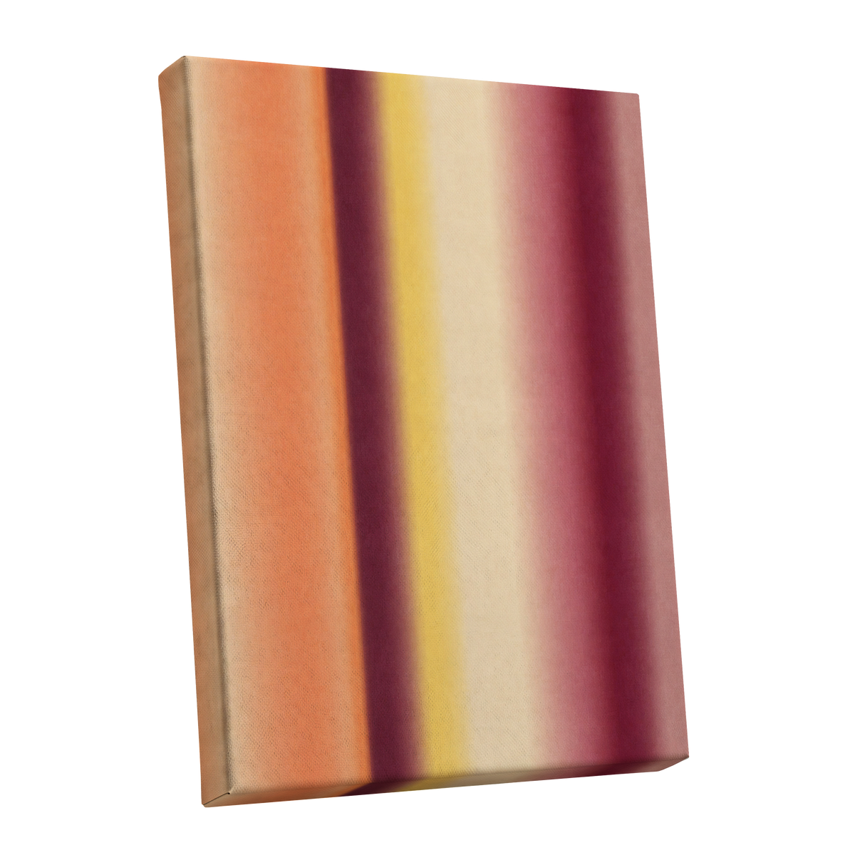 Amber Blush, orange, yellow, beige abstract wall art shown as a stretched canvas wall art