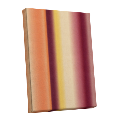 Amber Blush, orange, yellow, beige abstract wall art shown as a stretched canvas wall art