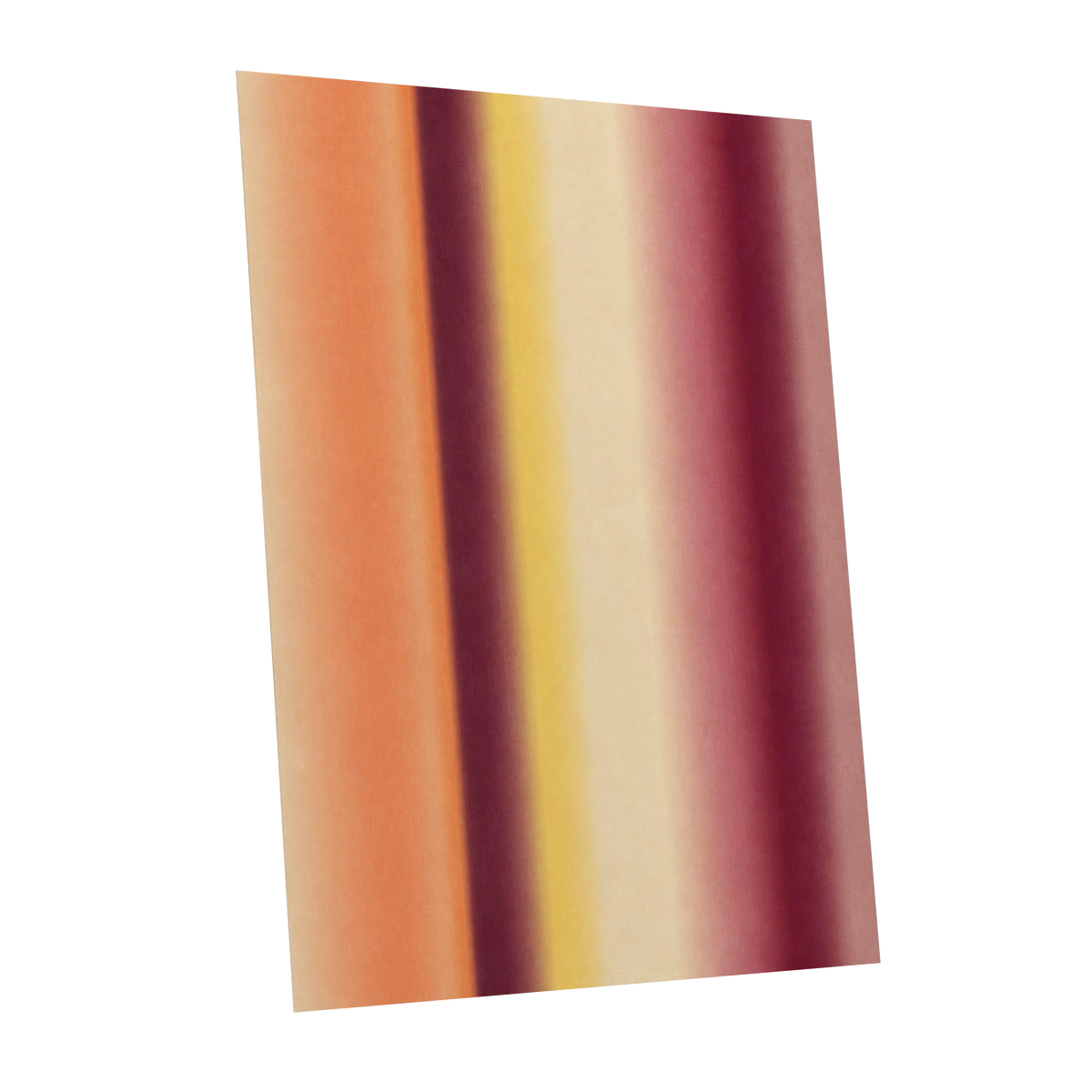 Amber Blush, orange, yellow, beige abstract wall art shown as a unframed poster wall art print