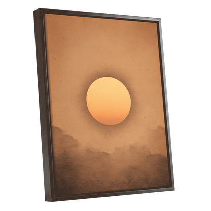 Amber Horizon – black framed canvas option