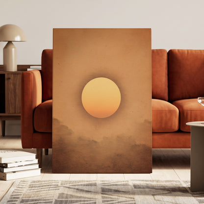Amber Horizon – canvas wall art in a styled interior, gallery view 1