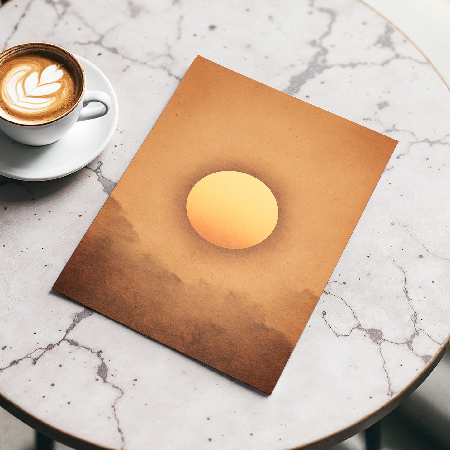 Amber Horizon – wall art displayed in a styled interior, gallery view 3