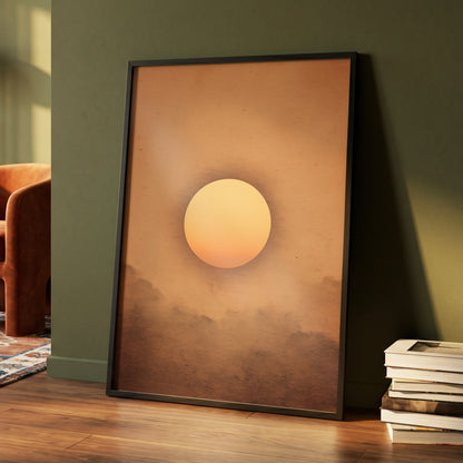 Amber Horizon – wall art displayed in a styled interior, gallery view 4