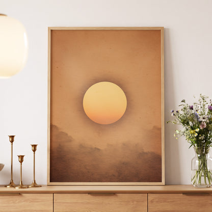 Amber Horizon – wall art displayed in a styled interior, gallery view 5